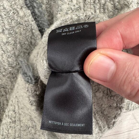 Angel of the North Anthropologie Cowl Neck Wool Blend Sweater Womens M Gray - Picture 10 of 13